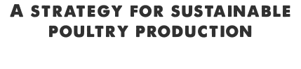 A strategy for sustainable poultry production